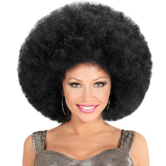 Perruque Noir Afro Extra Volume / Perruque BIG Afro Noir / La Maison Du Déguisement