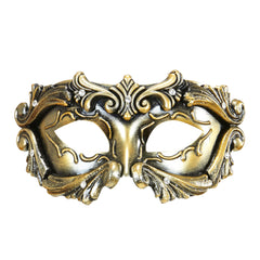 Masque Colombine Baroque Bronze De Luxe / Loup Baroque Or / Loup Vénitien Dorée / La Maison Du Déguisement