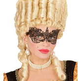 Loup Vénitien dentelle noir / Masque Antique noir / La Maison Du Déguisement