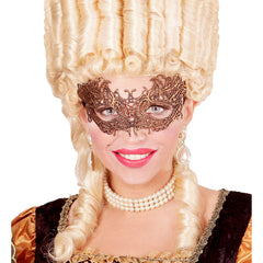 Loup Antique Vénitien dentelle Dorée / Masque Dentelle Antique Or / La Maison Du Déguisement