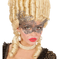 Loup Antique Baroque Dentelle Argent / Masque Antique Baraque en Dentelle Argent / La Maison Du Déguisement