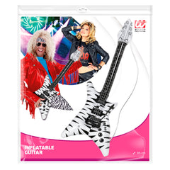Guitare Zébrée Gonflable De Rock Star / La Maison Du Déguisement