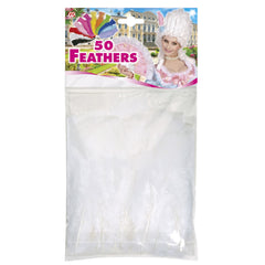 Sachet de 50 plumes blanches / 50 plumes blanches / La Maison Du déguisement