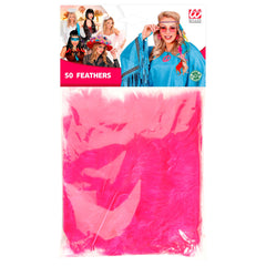 Sachet de 50 plumes Rose Fuchsia / 50 plumes Rose Vif / La Maison Du déguisement