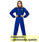 Location Déguisement Astronaute Bleu Femme / Location Costume cosmonaute Bleu Adulte / La Maison Du Déguisement
