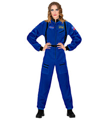 Location Déguisement Astronaute Bleu Femme / Location Costume cosmonaute Bleu Adulte / La Maison Du Déguisement