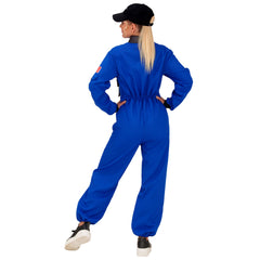 Location Déguisement Astronaute Bleu Femme / Location Costume cosmonaute Bleu Adulte / La Maison Du Déguisement