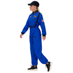 Location Déguisement Astronaute Bleu Femme / Location Costume cosmonaute Bleu Adulte / La Maison Du Déguisement
