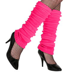 Guêtres Années 80 Rose Disco / Jambières Rose Fluo / La maison du déguisement