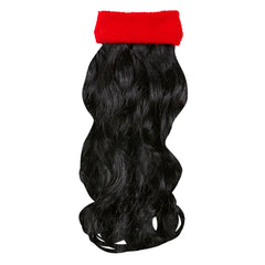 Bandeau Avec Cheveux Noir Mulet / Bandeau rouge avec cheveux Noir / La Maison Du Déguisement