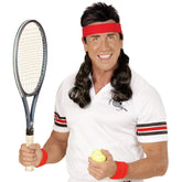 Bandeau Avec Cheveux Noir Mulet / Bandeau rouge avec cheveux Noir / La Maison Du Déguisement