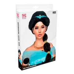 Perruque Jasmine Tresse Noire avec Bandeau / Perruque Jasmine / Perruque Princesse Arabe / La Maison Du Déguisement