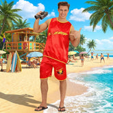Déguisement Boobs Watch Homme / Costume Baywatch Adulte / Costume Alerte à malibu Rouge / La Maison Du Déguisement