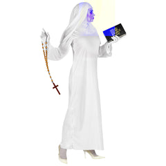 Déguisement Bonne Sœur Fantomatique Adulte / Costume Nonne Blanche Religieuse Halloween Femme / La Maison Du Déguisement