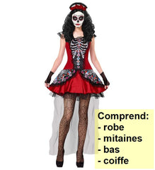 Déguisement Jour des morts Mexicain Luxe / Costume Femme Jour des morts Zombie / La Maison Du Déguisement