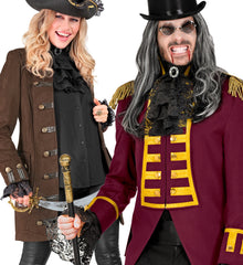 Jabot Et Manchettes Dentelle Noire / Jabot Et Poignets Dentelle Noire / La Maison Du Déguisement