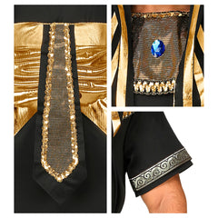 Déguisement Pharaon Noir / Costume Egyptien Noir / La Maison Du Déguisement