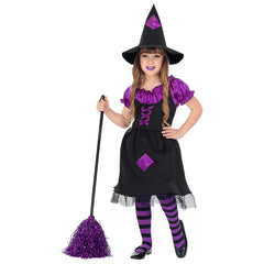 Déguisement Sorcière violette Fille / Costume Sorcière Enfant / La Maison Du Déguisement