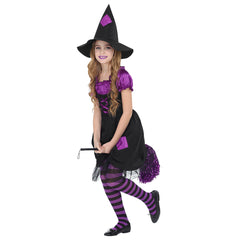 Déguisement Sorcière violette Fille / Costume Sorcière Enfant / La Maison Du Déguisement