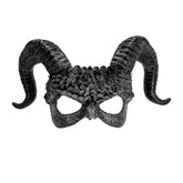 Masque Commedia Dell'arte Démon / Masque Démon Avec Cornes Ange Noir / Masque Halloween Démon Noir / La Maison Du Déguisement