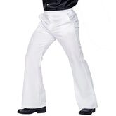 Pantalon Pattes d’éléphant Blanc / Pantalon Disco Année 70 / 80s Groovy Style Blanc / La Maison Du Déguisement