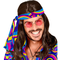 Bandeau Hippie Bleu / Bandeau Disco Bleu / Bandeau The 70s Groovy Style / La Maison Du Déguisement