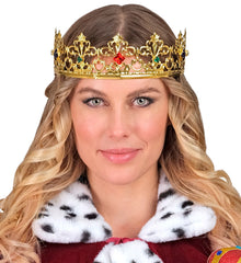 Couronne Roi Métal Doré Luxe / Couronne Reine Métal Or Luxe / La Maison Du Déguisement