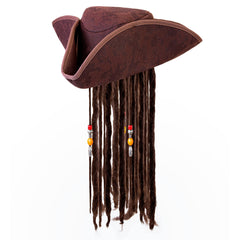 Chapeau Pirate Des Caraïbes / Tricorne Pirate avec Cheveux / La Maison Du Déguisement