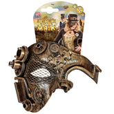 Masque Steampunk Doré / Loup Steampunk Or / Demi Masque Steampunk Cuivre / La Maison Du Déguisement