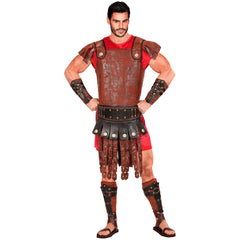 Jambières Centurion Romain / Protège Mollets Simili Cuir Marron Poursoldat Grec / Protège Mollets Gladiateur / La Maison Du Déguisement