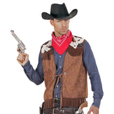 Gilet Cowboy Marron / Gilet Cow Boy / Veste Western Marron / La Maison Du Déguisement