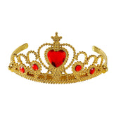 Diadème princesse avec pierre Rouge Or / Couronne princesse avec Rouge Dorée / La Maison du Déguisement