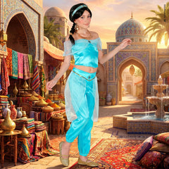 Déguisement Jasmine Fille Enfant / Costume Princesse Arabe, orientale Fille Enfant / La Maison Du Déguisement