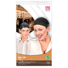 Set des 2 Résille Noir Pour Perruques / 2 Calots Perruques / La Maison Du Déguisement