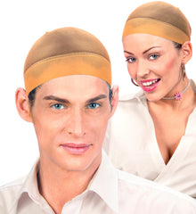 Set des 2 Résille Beige Pour Perruques / 2 calots perruques / La maison du déguisement