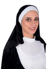 Coiffe Bonne Soeur / Coiffe La Nonne / Coiffe Religieuse Tissu / La Maison du Déguisement