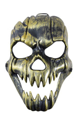Masque Squelette Dorée / Masque Squelette Or / La Maison Du Déguisement