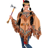 Déguisement Poncho Indienne Adulte / Costume Poncho Western Luxe / La Maison Du Déguisement