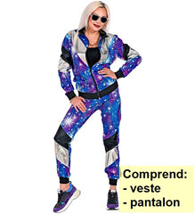 Déguisement Jogging Disco Année 80s Imprimé Galaxie / Costume survêtement Année 80 Disco / La Maison Du déguisement
