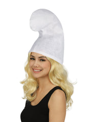 Bonnet Nain Blanc / Chapeau Nain Blanc / Bonnet Lutin Blanc / Bonnet Schtroumpf / La Maison du Déguisement