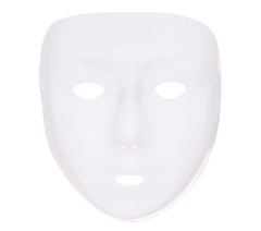 Masque Blanc à Décorer Pvc / Masque De Théâtre Blanc / La Maison Du Déguisement