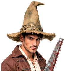 Chapeau Sorcière Marron Adulte / Chapeau Magique / Chapeau épouvantail Adulte / La Maison Du Déguisement