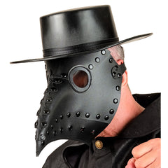 Masque Docteur De Pesta Eco-cuir Noir / masque Médecin De La Peste / Masque Docteur De La Plague / La maison Du Déguisement
