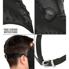 Masque Docteur De Pesta Eco-cuir Noir / masque Médecin De La Peste / Masque Docteur De La Plague / La maison Du Déguisement