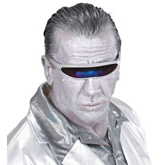 Lunettes Robot Argent / Lunettes Galaxy argent / Lunettes Futuriste Argent / Lunettes Space argent / La Maison Du Déguisement