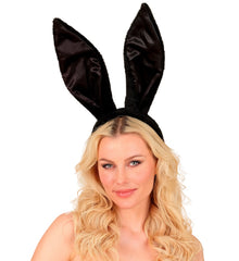 Serre tête lapin Noir / Oreilles de Lapin Noir / Tiare oreilles de lapin Fluff noir / La Maison du Déguisement