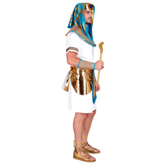 Déguisement Pharaon Blanc Adulte / Costume Egyptien Blanc Homme / La Maison Du Déguisement