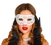 Loup Vénitien Dentelle Blanc / Masque Dentelle Blanc / La Maison Du Déguisement