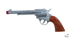 Pistolet de Cowboy Argent / Revolver De Cowboy / Pistolet Western Argent / La Maison Du Déguisement