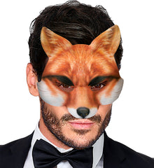 Masque En Tissu Renard / Demi Masque Renard / La Maison Du déguisement